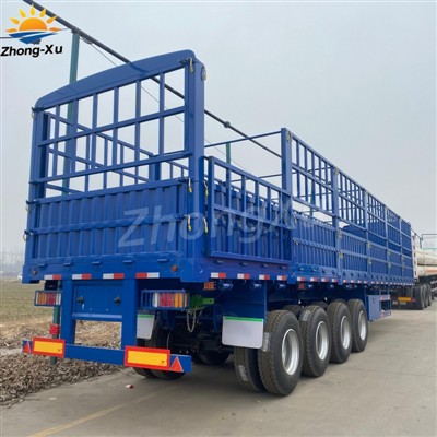 ¿Cuál es la carga útil máxima de un semirremolque de carga con valla?